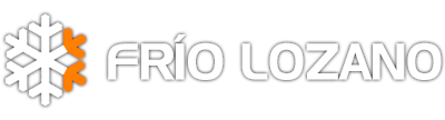 El logotipo de Frio Lozano tiene un copo de nieve.