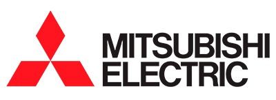 El logotipo de Mitsubishi Electric es rojo y negro con un diamante en el medio.
