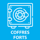 Icône de coffre-fort blanc