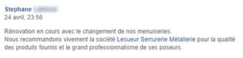 Avis client