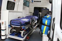 Brancard dans une ambulance