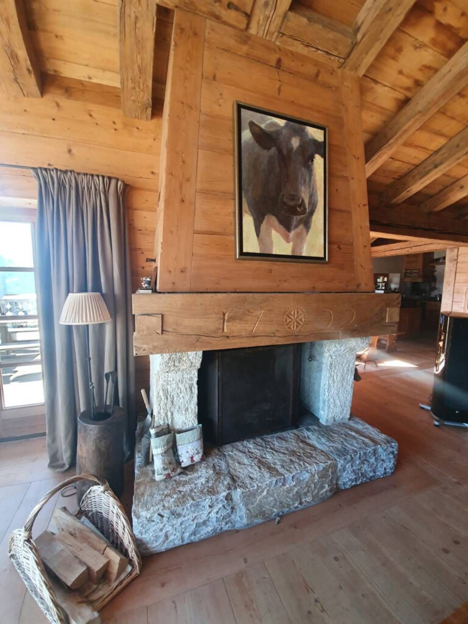 Rénovation d'une cheminée en pierre