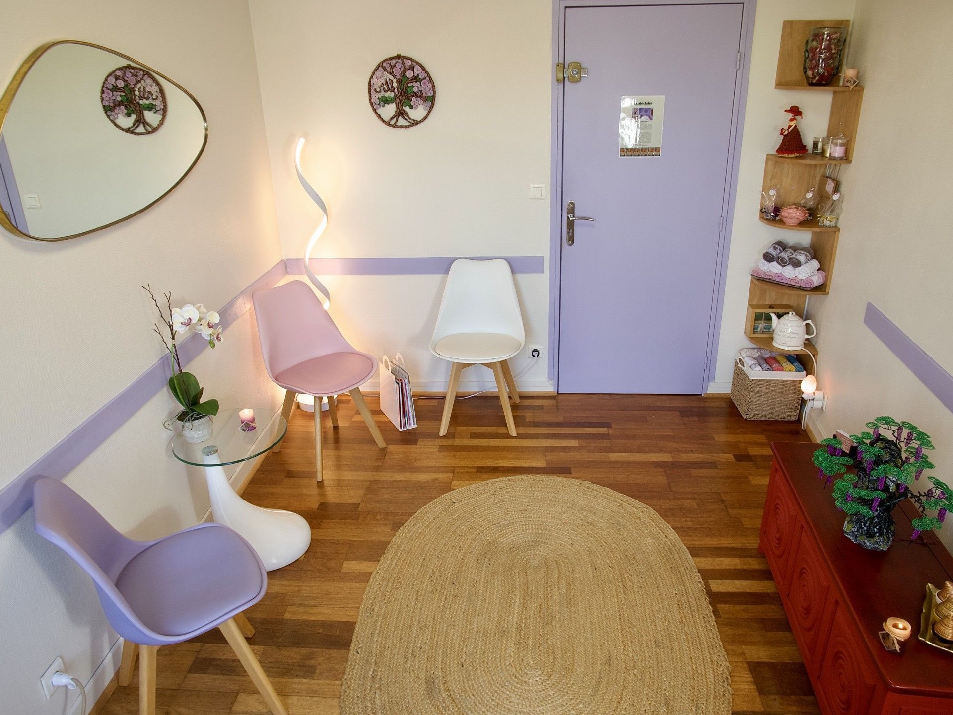 Salle d'attente cabinet massage