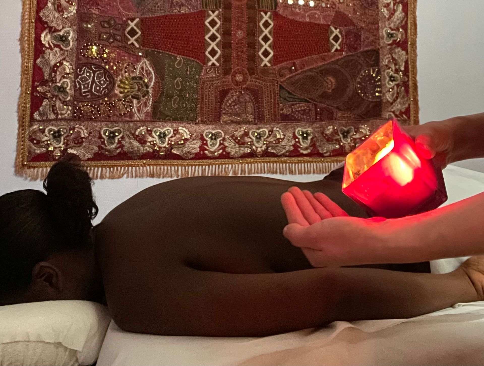 Massage de bien-être en cours