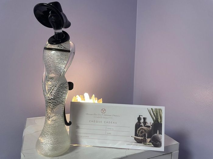 Carte cadeau et bougie