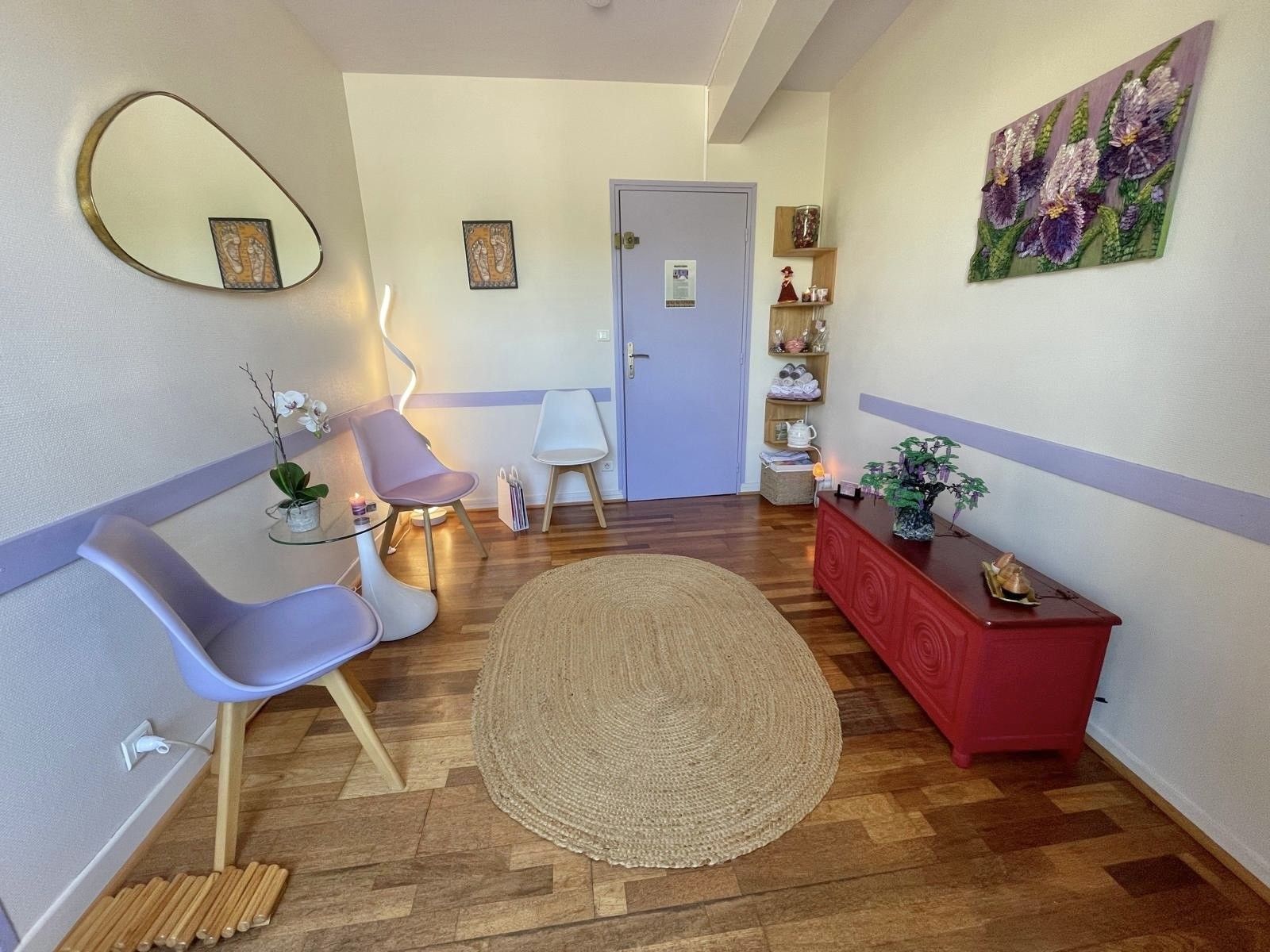 Salle d'attente cabinet massage