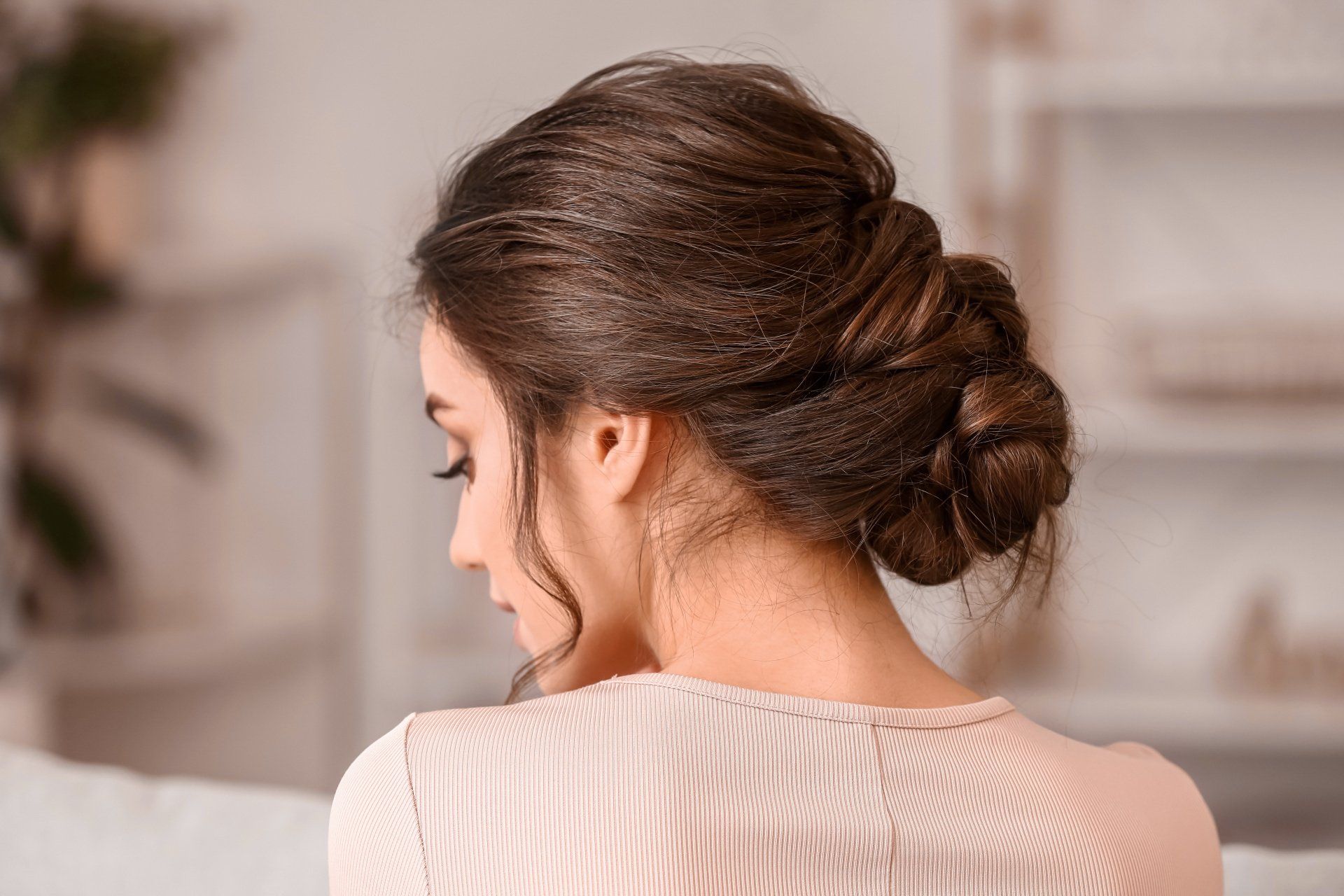 Réalisation d'un chignon