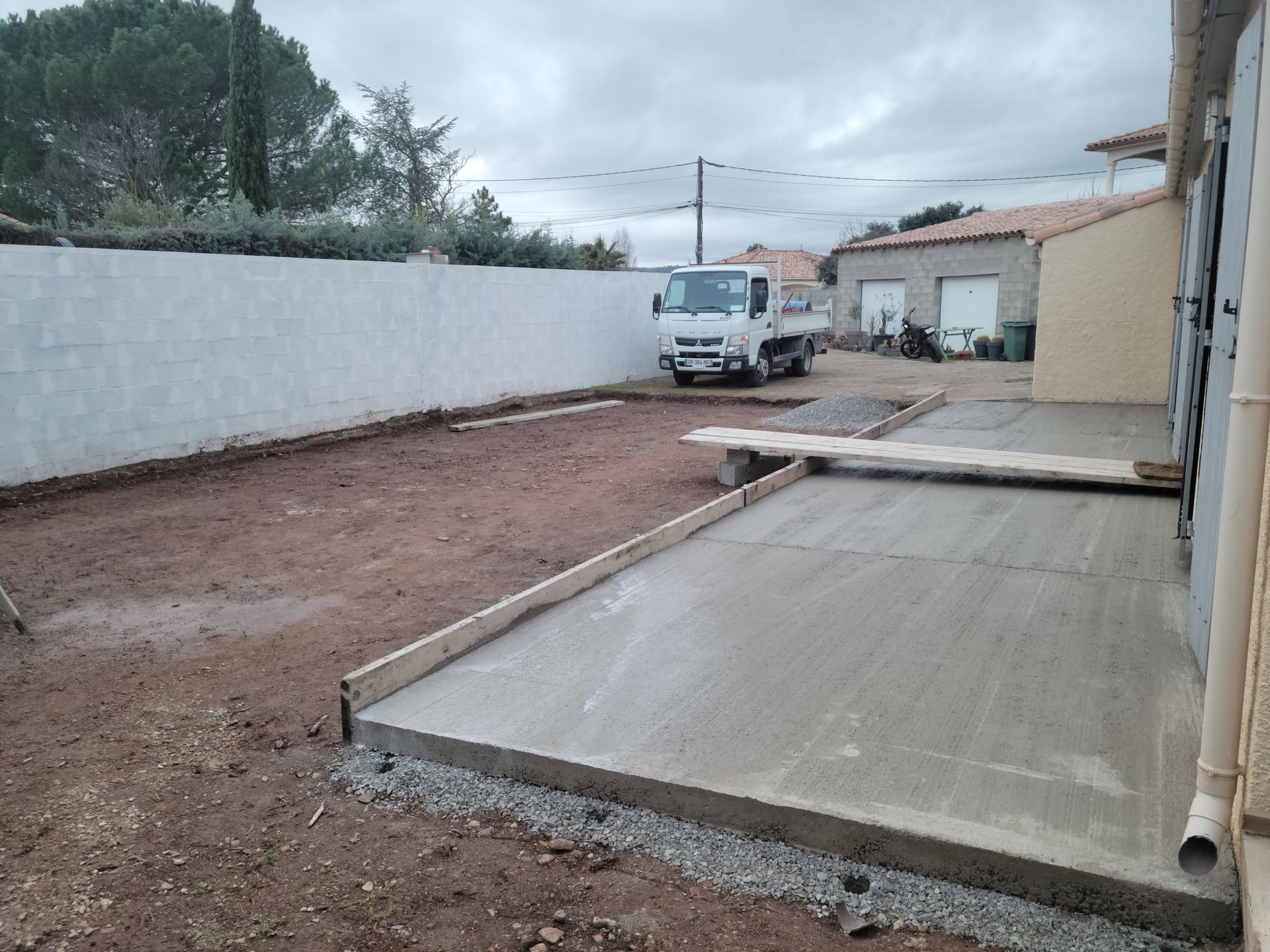 Création d'une terrasse