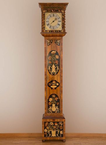 Horloge de parquet anglaise signée Benjamin Wright