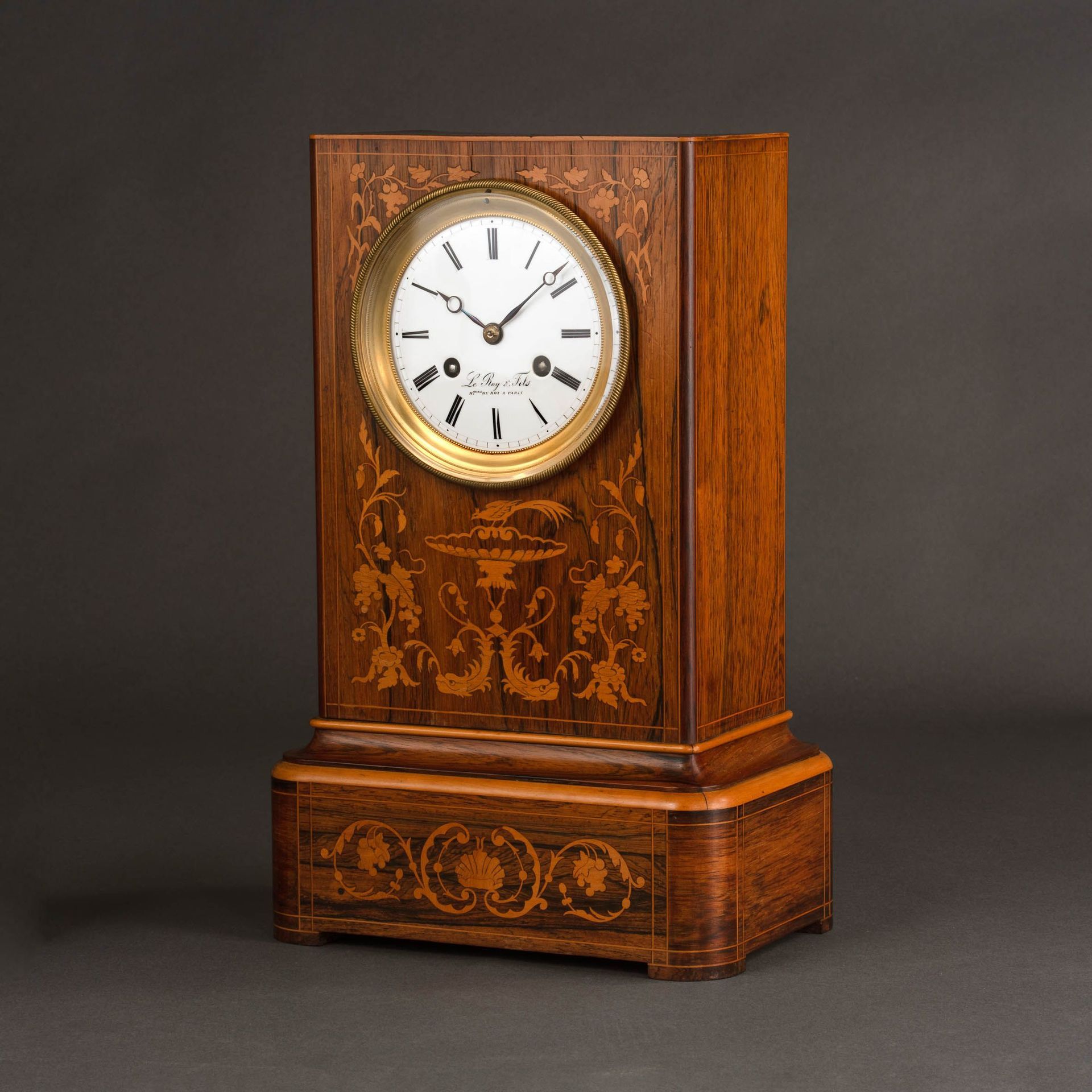Französische Tischuhr, signiert: Le Roy & Fils, Paris um 1840