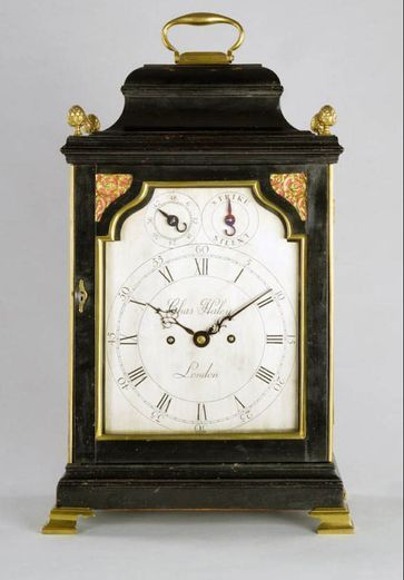 English bracket clock by Charles Haley