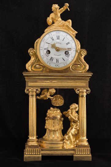 French table clock by Pierre Le Roy