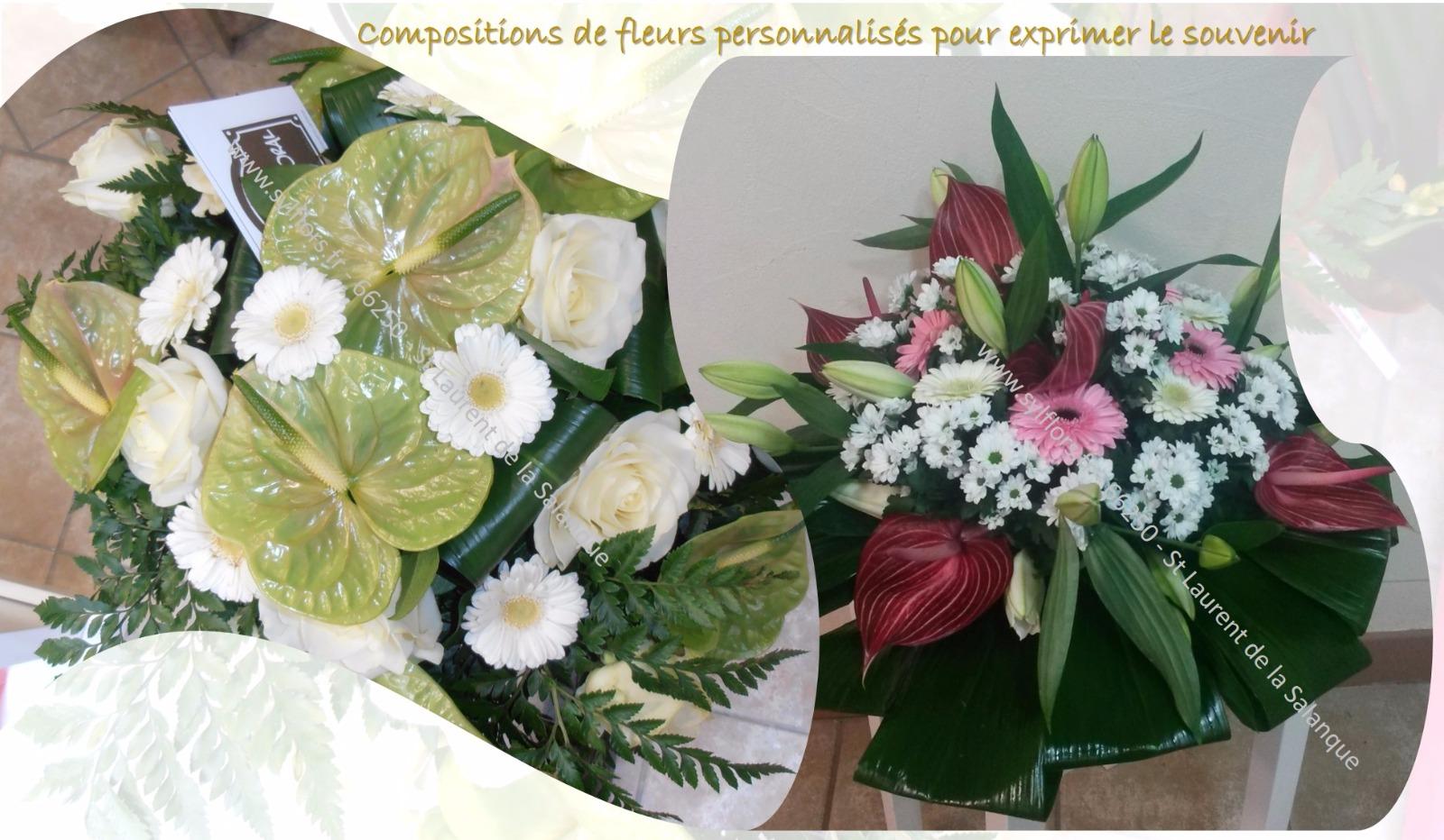 COMPOSITION - Fleurs DEUIL - St Laurent de la Salanque - Fleuriste SYL