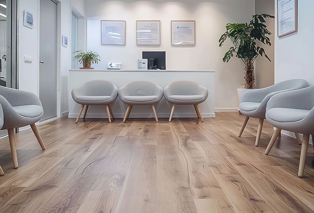 une salle d'attente dans un cabinet médical