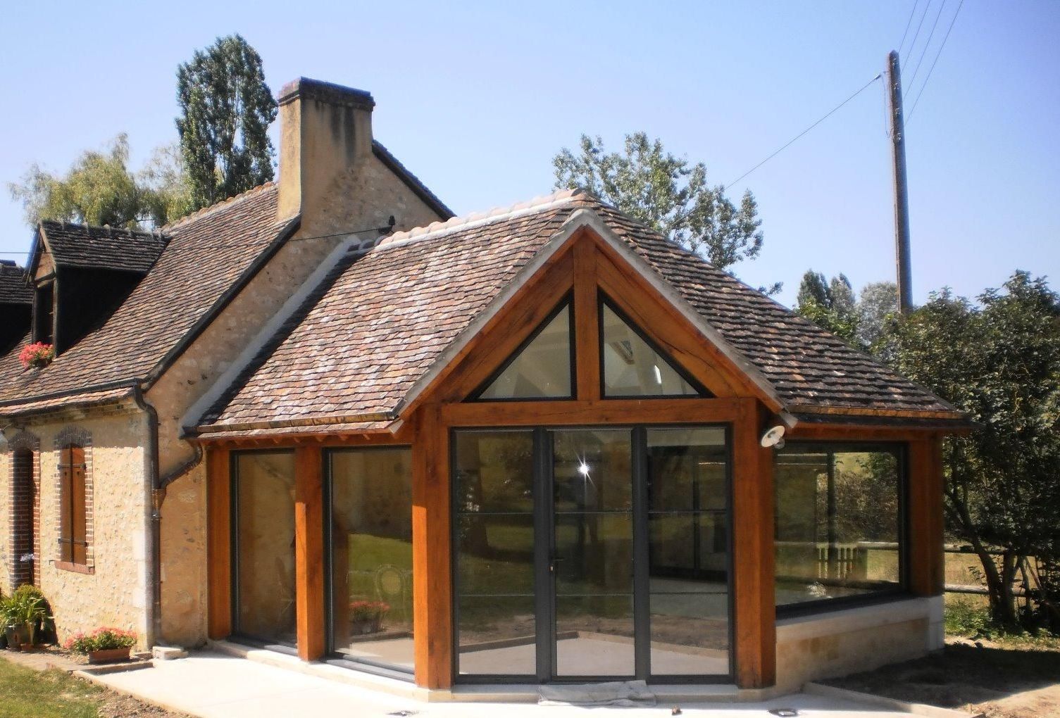Maison vue de l'extérieur