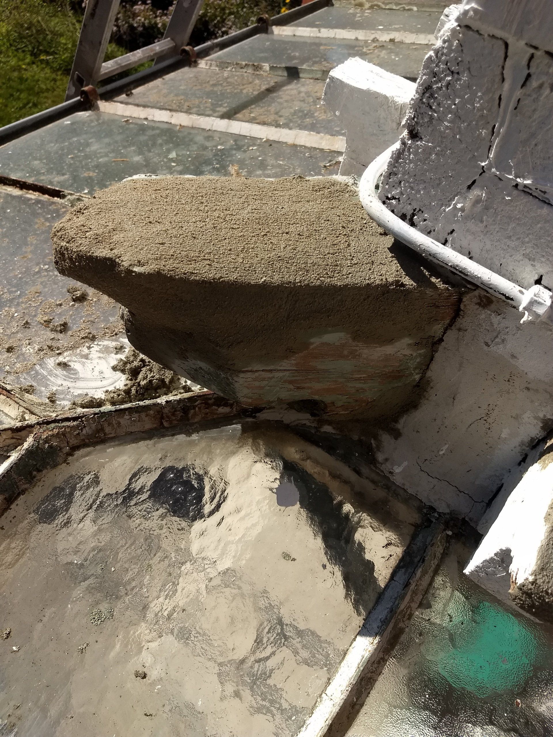 Photo d'un élément en bois cimenté