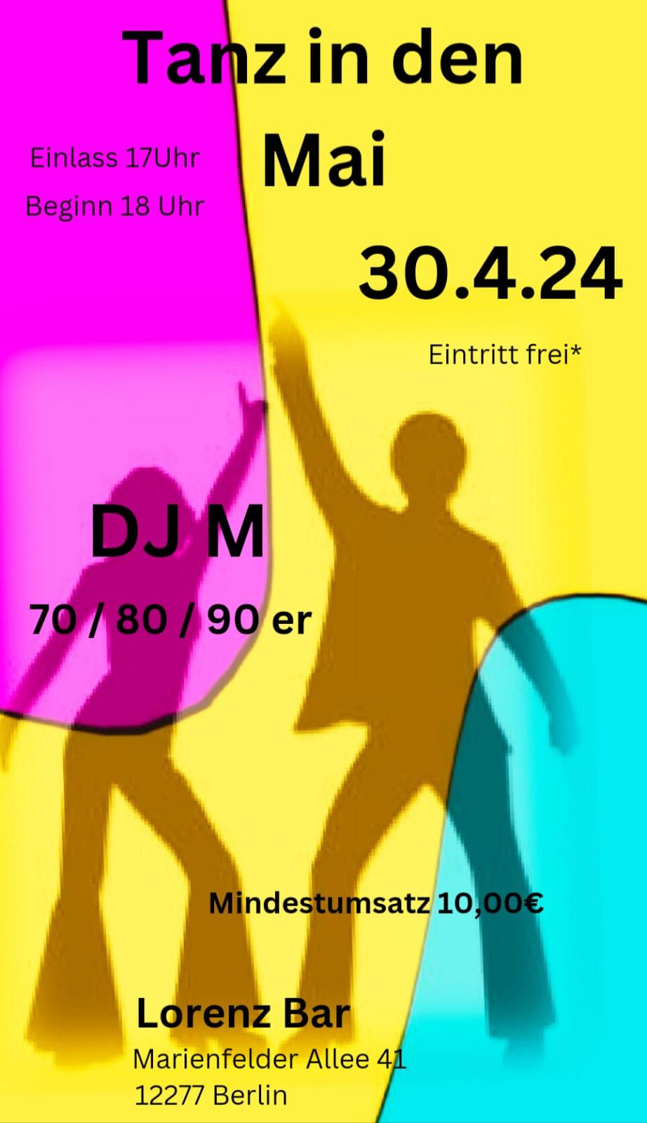 30.04.2024 Tanz in den Mai | Lorenz Bar | Berlin
