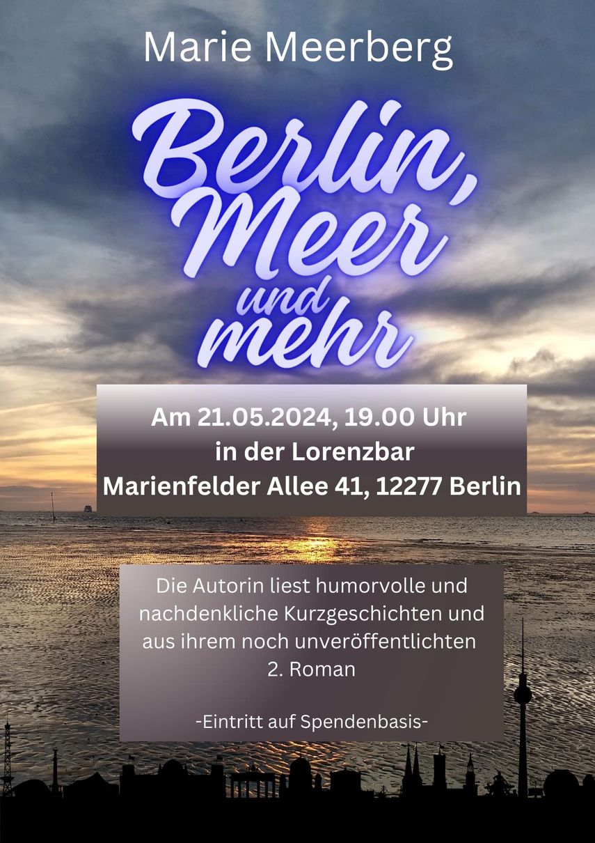 21.05.2024 Lesung Marie Meerberg | Lorenz Bar | Berlin