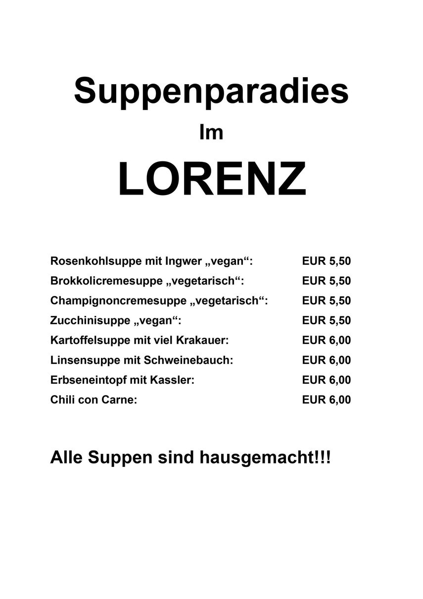 Suppenparadies | Lorenz Bar | Berlin