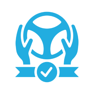 Icon Hände an Lenkrad