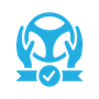 Icon Hände an Lenkrad