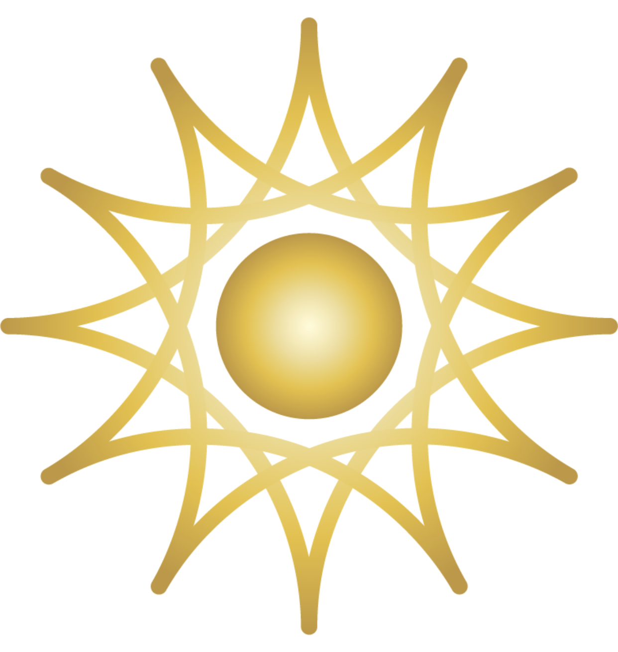 A picture of a sun on a phone screen.