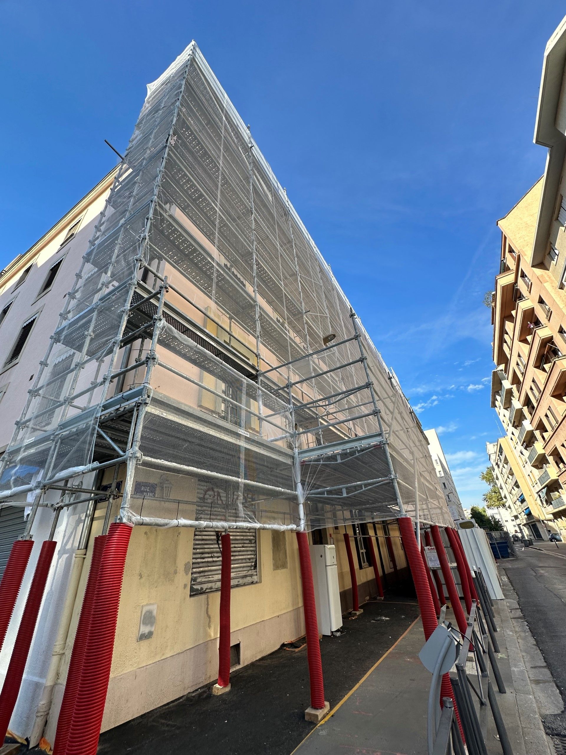 Travaux sur échafaudages