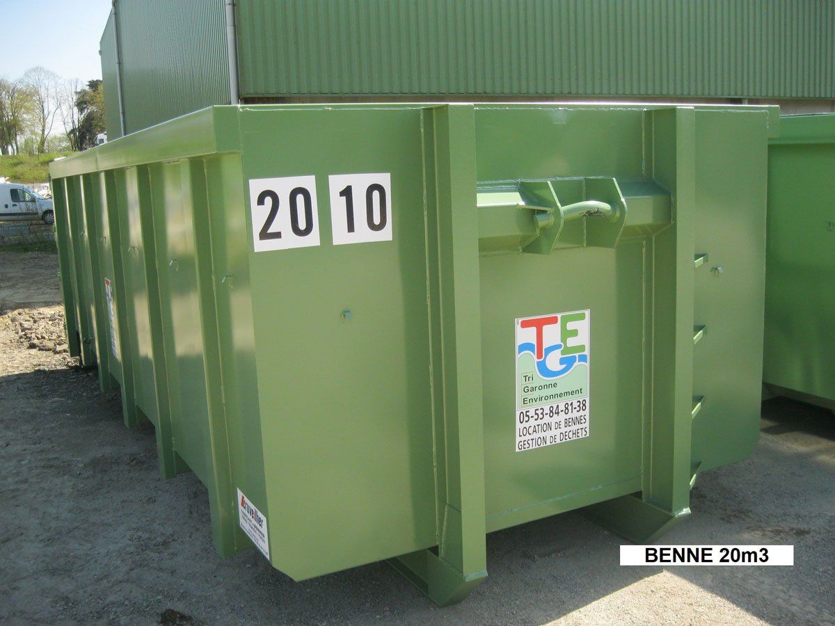 Benne de 20 m cubes