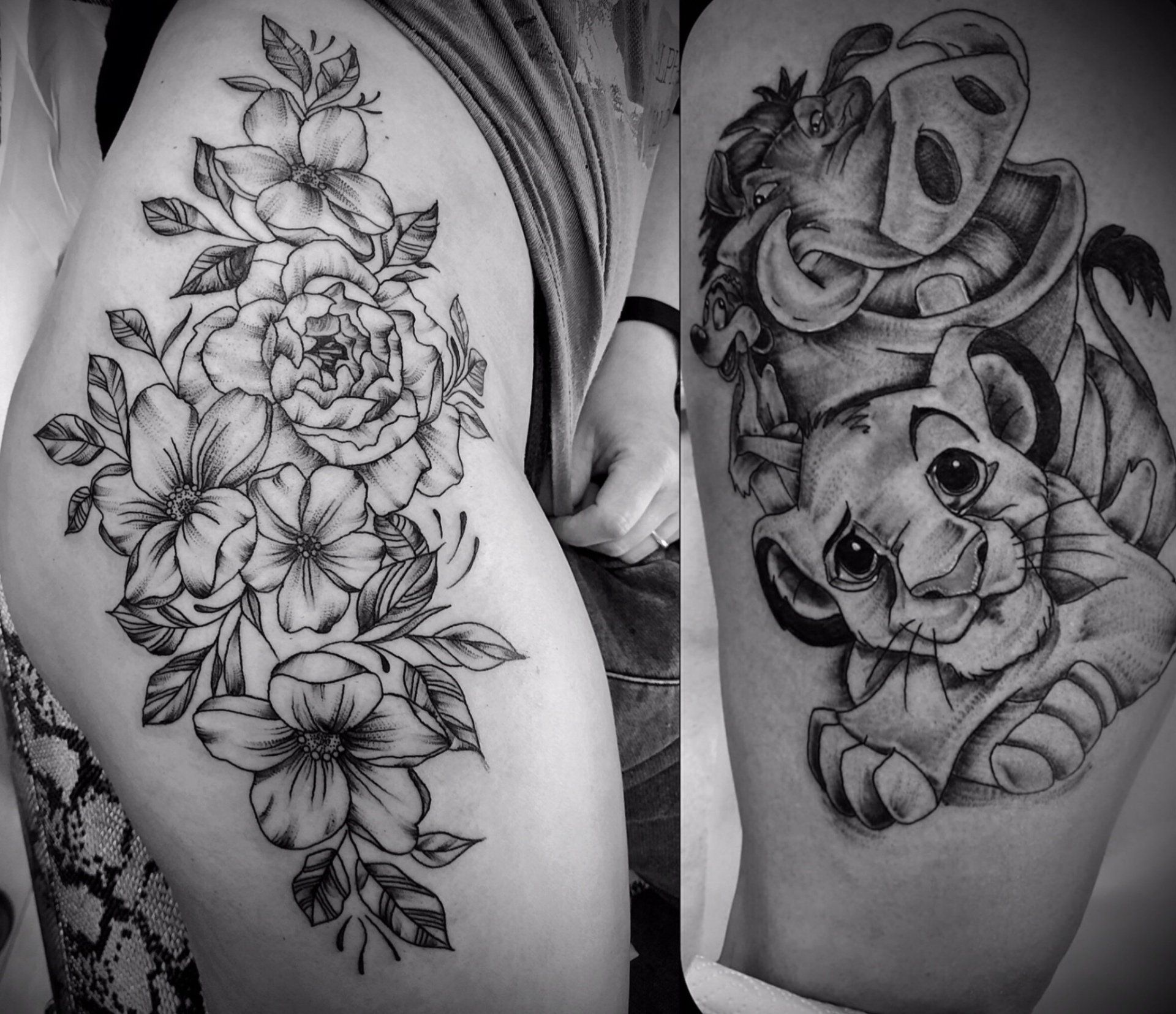 Bildercollage | Black Widow Tattoo & Körperkult