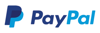 Logo PayPal en bleu et cyan avec l'icône « P » stylisée
