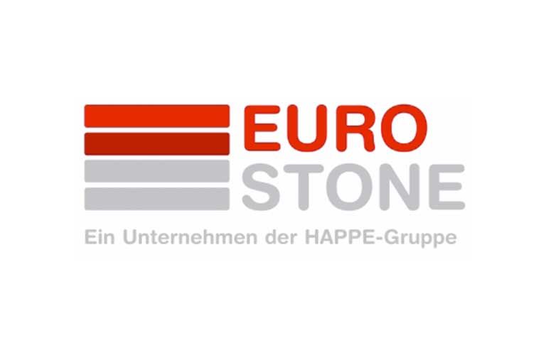 Ein Logo für Euro Stone, ein Unternehmen mit Sitz in Deutschland.