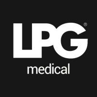 LPG-lääketieteellinen logo valkoisella mustalla taustalla