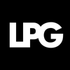 Valkoisia ”LPG”-kirjaimia mustalla taustalla.