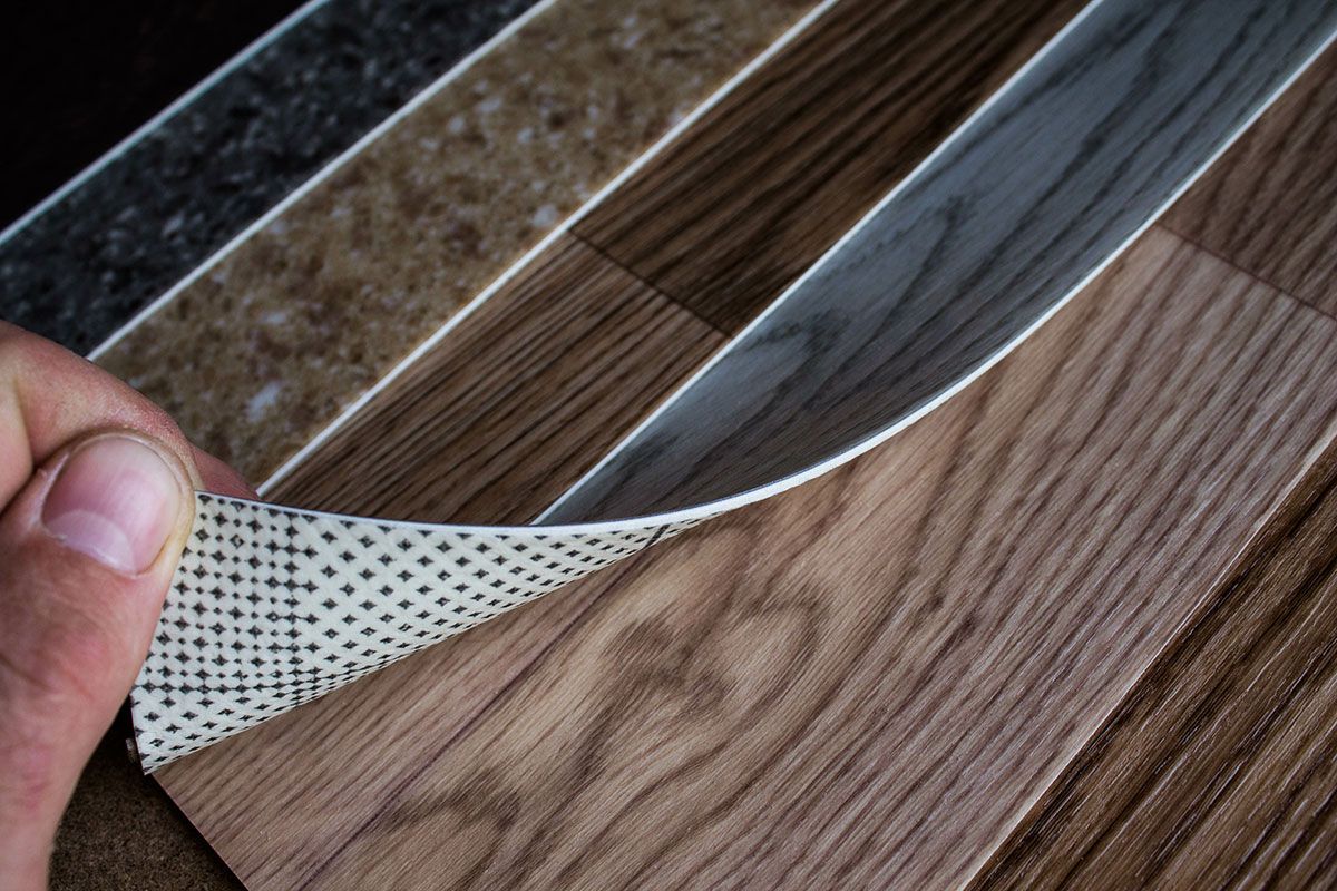 Échantillon de plusieurs sols en lino