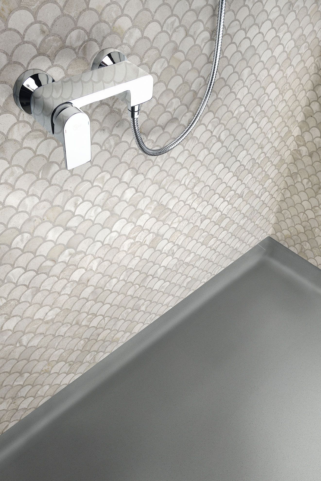 Focus sur une poignet de douche