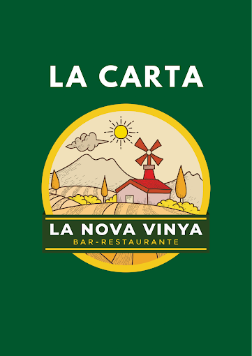 A logo for en restaurante called el nuevo viñedo
