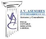A logo for j.v. asesores juve desarrollo s.l.
