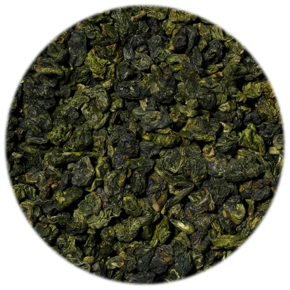 Nahaufnahme von Oolong, auf weissen Hintergrund.