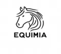 Un logotipo en blanco y negro de la cabeza de un caballo.