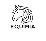 Un logotipo en blanco y negro de la cabeza de un caballo.