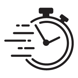 Chronomètre avec lignes de mouvement.