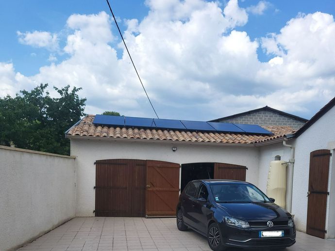 Panneaux photovoltaïques installés