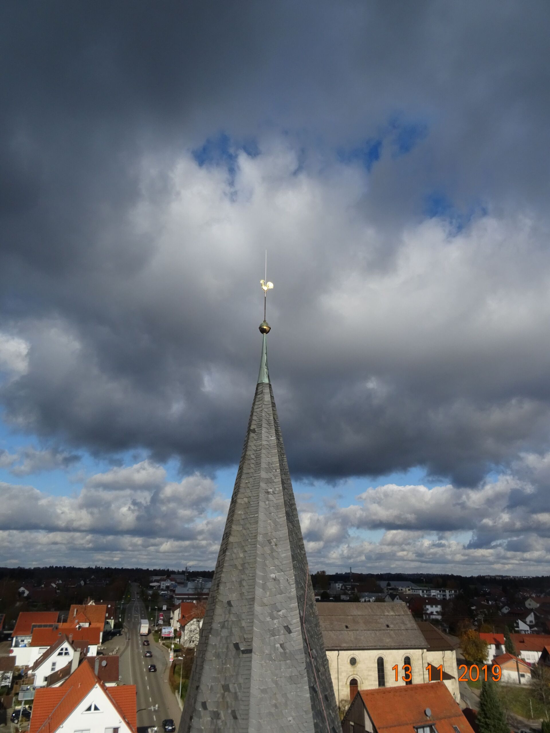 Kirchendach-Kirchturm