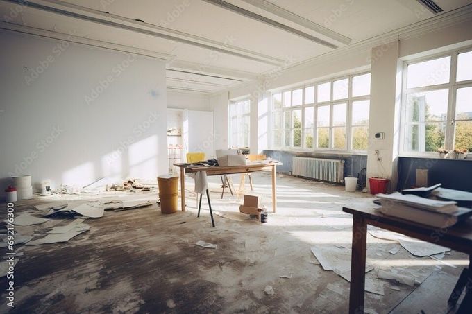 Maler bei der Arbeit