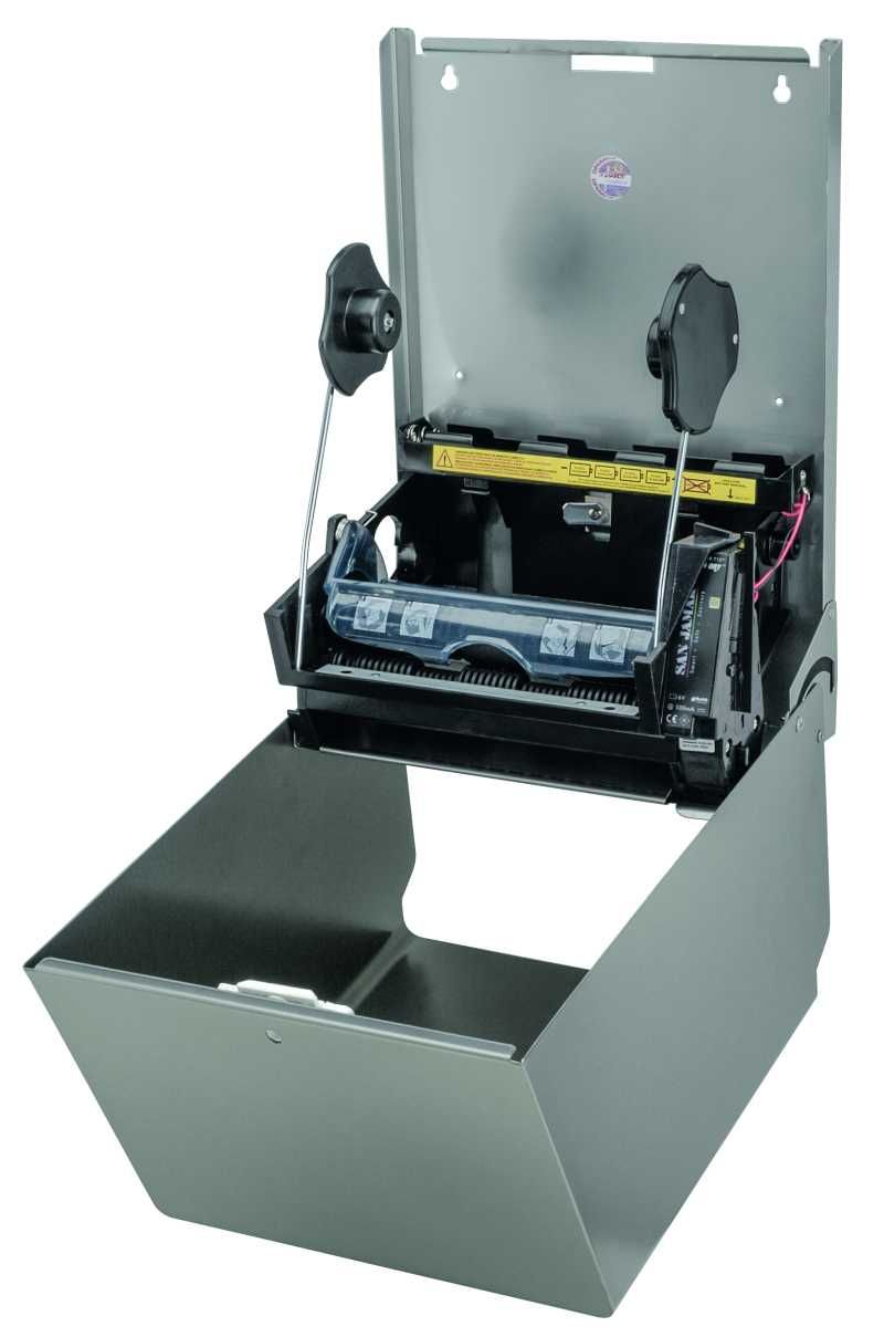 Hochwertiger sensorgesteuerter Handtuchrollenspender aus Edelstahl mit Anti-Fingerprint-Beschichtung in einem modernen, formschönen und zugleich robusten Design. Er ist abschließbar und für Papierrollen bis 230 m geeignet.