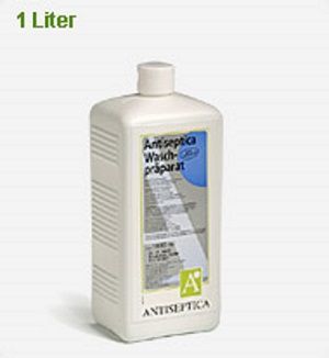 Eine Flasche Antiseptikum, das ist 1 Liter