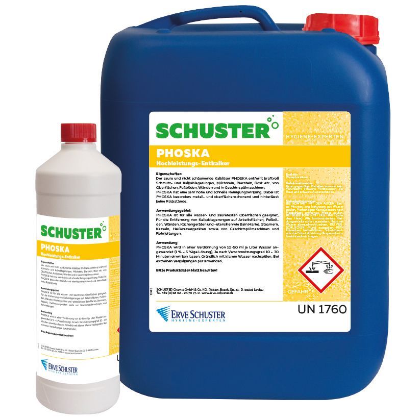 Der Kalkentferner entfernt wirkungsvoll Kalk- und Schmutzablagerungen wie zum Beispiel Milchstein, Bierstein und Rost von Obeflächen.