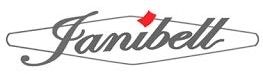 Auf weißem Hintergrund wird ein Logo für Janibell angezeigt.
