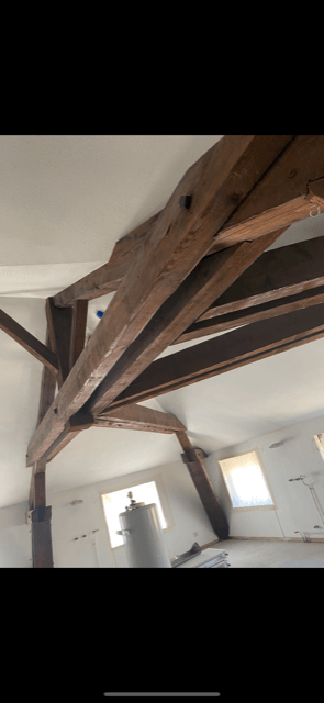 Charpente en bois apparente