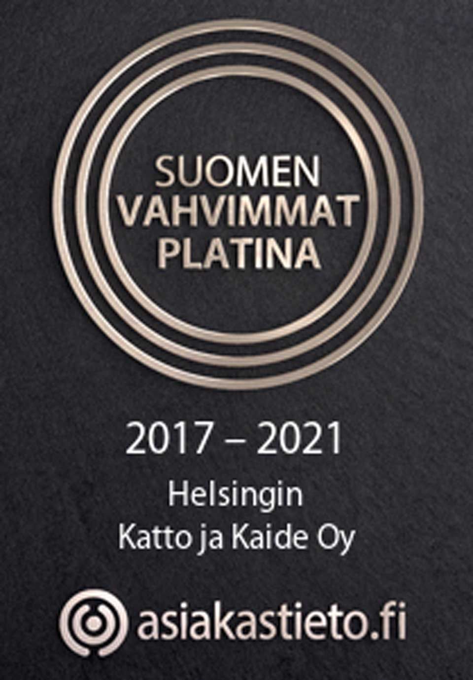 Logo: 2017-2021 Suomen vahvimmat Platina